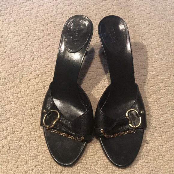 Gucci Shoes - Gucci black horsebit mule size 9